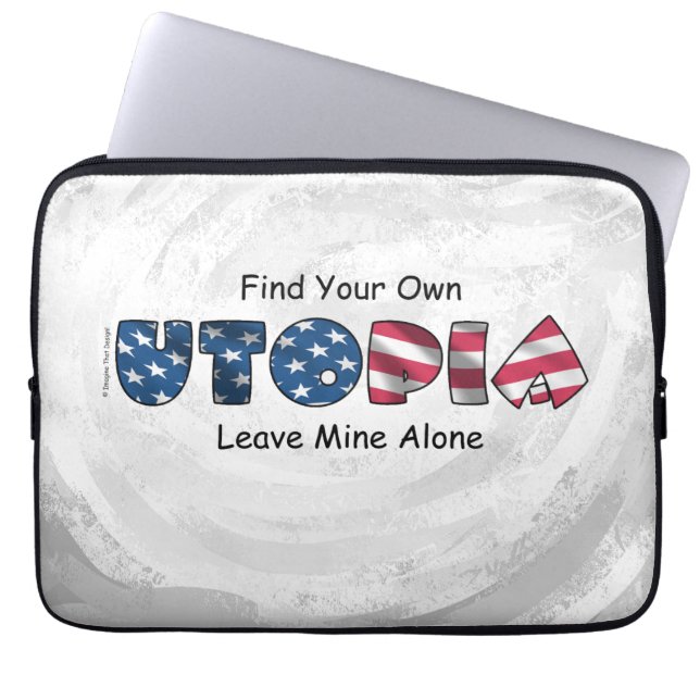 Mijn Utopia Laptop Sleeve (Voorkant)