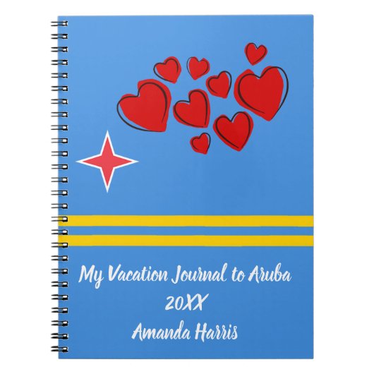 Mijn Vacatieblad aan Aruba Notitieboek (Voorkant)