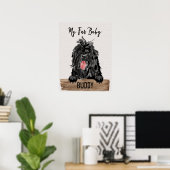 Mijn vader Baby Affenpinscher Mam Poster (Thuiskantoor)