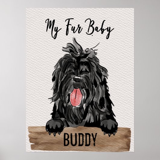 Mijn vader Baby Affenpinscher Mam Poster (Voorkant)
