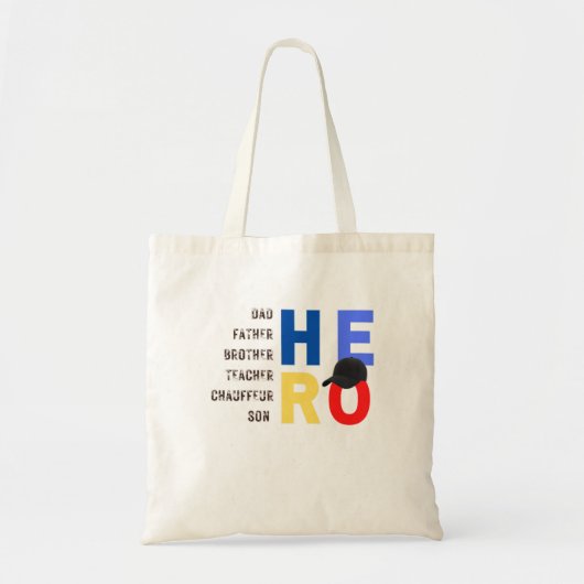 Mijn vader de held-leraar vader chauffeur tote bag (Voorkant)