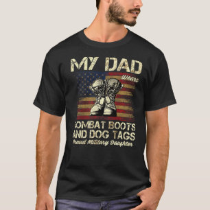 Mijn vader draagt vliegende laarzen en honden tass t-shirt