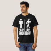 Mijn vader en je vader golfen t-shirt (Voorkant volledig)