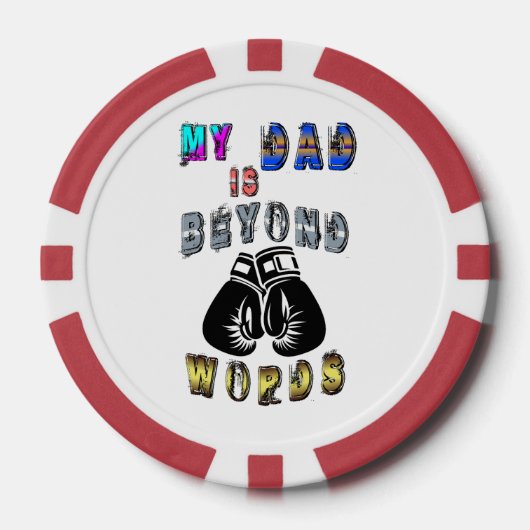 Mijn vader gaat verder dan woorden poker chips (Voorkant)