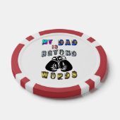 Mijn vader gaat verder dan woorden poker chips (Enkel)