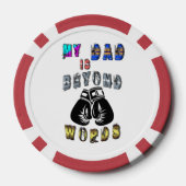 Mijn vader gaat verder dan woorden poker chips (Achterkant)