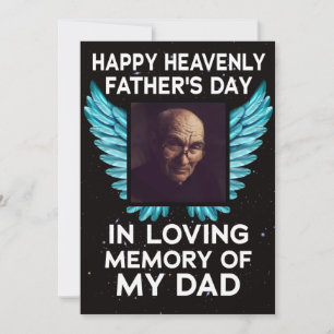 Mijn vader Happy Heavenly Fathers Day, Custom Afbe Feestdagenkaart