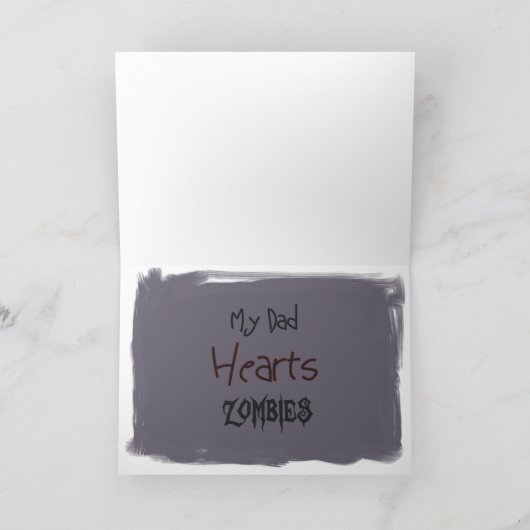 Mijn vader heeft zombies kaart (Binnen)