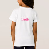 Mijn vader houdt je licht, Linegirl-PINK T-shirt (Achterkant)