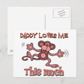 Mijn vader houdt zo veel van me. briefkaart (Voorkant / Achterkant)