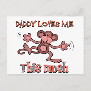 Mijn vader houdt zo veel van me. briefkaart