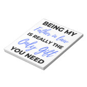 Mijn vader in de wet zijn is echt de enige cadeau  notitieblok (Linkerzijde)