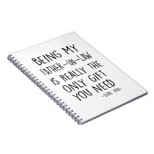 Mijn VADER-IN-WET zijn is echt het enige geschenk  Notitieboek (Rechterzijde)