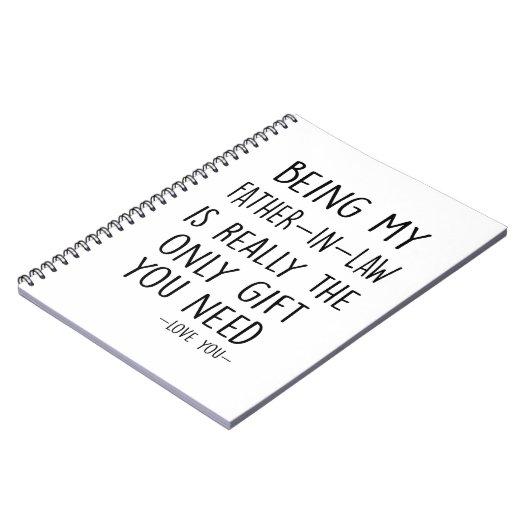 Mijn VADER-IN-WET zijn is echt het enige geschenk  Notitieboek (Linkerzijde)