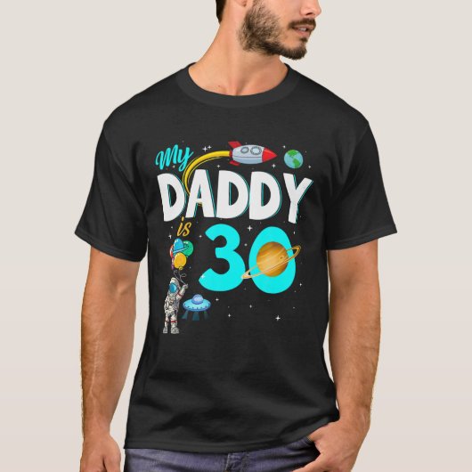 Mijn vader is 30 gelukkige Vaderdag 30e verjaardag T-shirt (Voorkant)