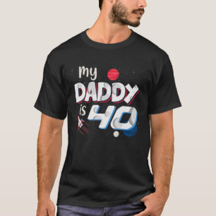 Mijn vader is 40 jaar gelukkig, 40e verjaardag vad t-shirt