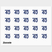 Mijn vader is 40 ronde sticker (Vel)