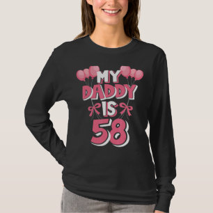 Mijn vader is 58 jaar oud Mannen T-shirt