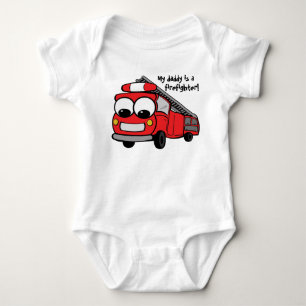 Mijn vader is brandweerman - baby romper