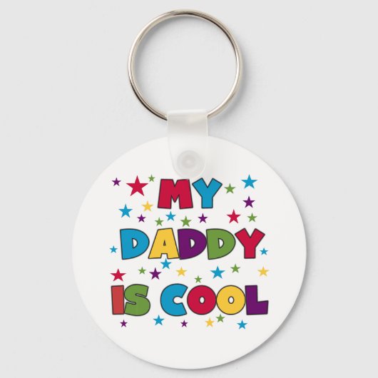 Mijn vader is Cool Tshirts en Gifts Sleutelhanger (Voorkant)