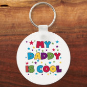 Mijn vader is Cool Tshirts en Gifts Sleutelhanger (Voorkant)