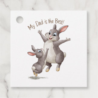 Mijn vader is de beste. bedankjes labels