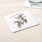 Mijn vader is de beste. kartonnen onderzetters (Schuin)