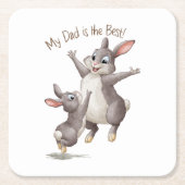 Mijn vader is de beste. kartonnen onderzetters (Voorkant)