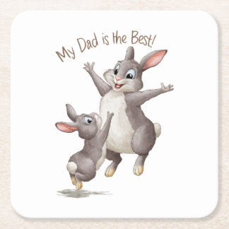 Mijn vader is de beste. kartonnen onderzetters