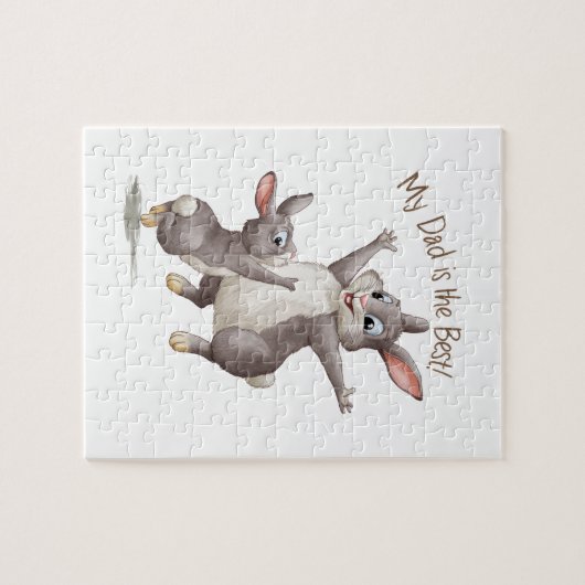 Mijn vader is de beste. legpuzzel (Horizontaal)