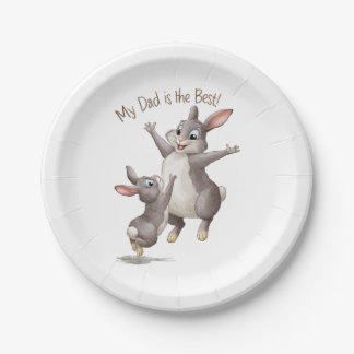 Mijn vader is de beste. papieren bordje