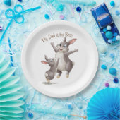 Mijn vader is de beste. papieren bordje (Feest)