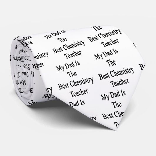 Mijn vader is de beste scheikundeleraar stropdas (Opgerold)