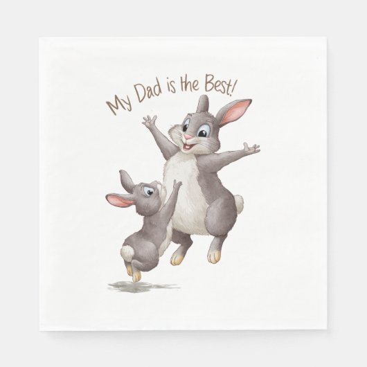 Mijn vader is de beste. servet (Voorkant)