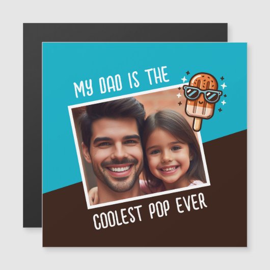 Mijn vader is de coolste Pop ooit aangepaste foto (Voorkant / Achterkant)