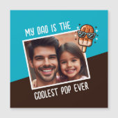 Mijn vader is de coolste Pop ooit aangepaste foto (Voorkant)