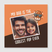 Mijn vader is de coolste Pop ooit aangepaste foto (Voorkant)