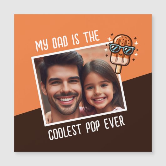 Mijn vader is de coolste Pop ooit aangepaste foto (Voorkant)