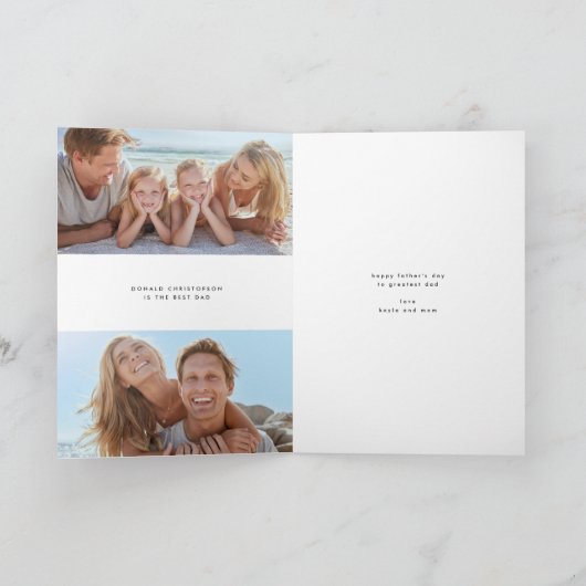 Mijn vader is de grootste vaderdag ter wereld kaart (Binnen)