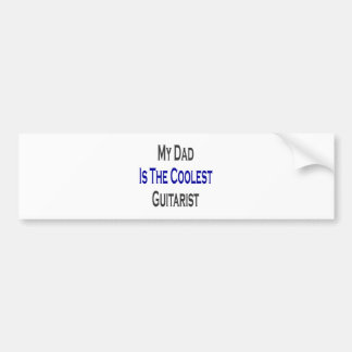 Mijn vader is de koelste gitarist bumpersticker