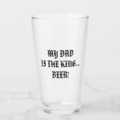 MIJN VADER IS DE KONING... BEER! GLAS (Voorkant)