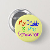 Mijn vader is de leider ronde button 5,7 cm (Voorkant /achterkant)