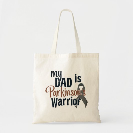 Mijn vader is de strijder van Parkinson Tote Bag (Voorkant)