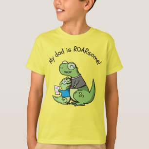 Mijn vader is een beetje brullend! – Dino Vaderdag T-shirt