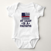 Mijn vader is een brandweerman uit de VS. Romper (Voorkant)