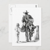 Mijn vader is een Cowboy Briefkaart (Voorkant / Achterkant)