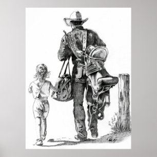Mijn vader is een Cowboy Poster