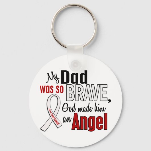Mijn vader is een engel longkanker sleutelhanger (Voorkant)