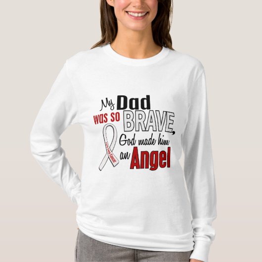 Mijn vader is een engel longkanker t-shirt (Voorkant)