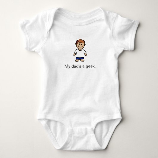 "Mijn vader is een geek." Romper (Voorkant)